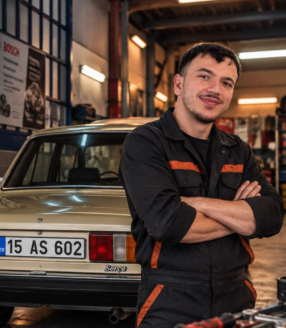 Dinler Oto Elektrik atölyesinden